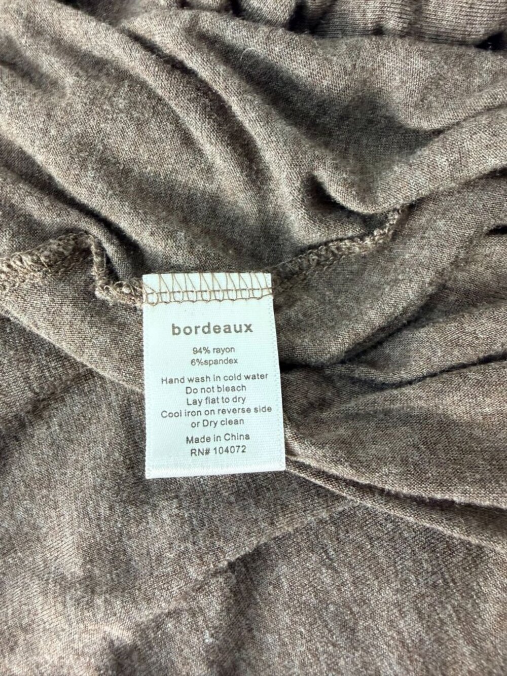 Bordeaux Womens Maxi Dress L Brown Smocked Waist Flowy Stretch Boho Sleeveless - Picture 7 of 14
